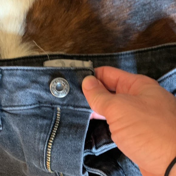 Free people black washed high waisted skinny jeans size 31 - Picture 3 of 4